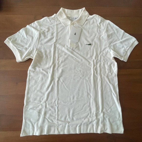 NEW Lacoste Save Our Species Limited Edition Iguana Medium White Polo Shirt - Picture 4 of 11